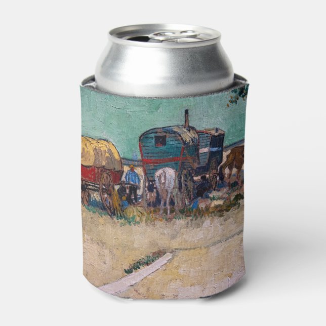 Vincent Van Gogh - Caravans, Gypsy Camp near Arles Can Cooler (Can Front)