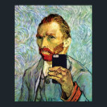 Vincent Van Gogh Cellphone Selfie Self Portrait Poster<br><div class="desc">Spoofing the arts with this funny and original Van Gogh Selfie with Cellphone. 

Digitally retouched and enhanced for quality large format printing - you won't find anything this good anywhere else.</div>