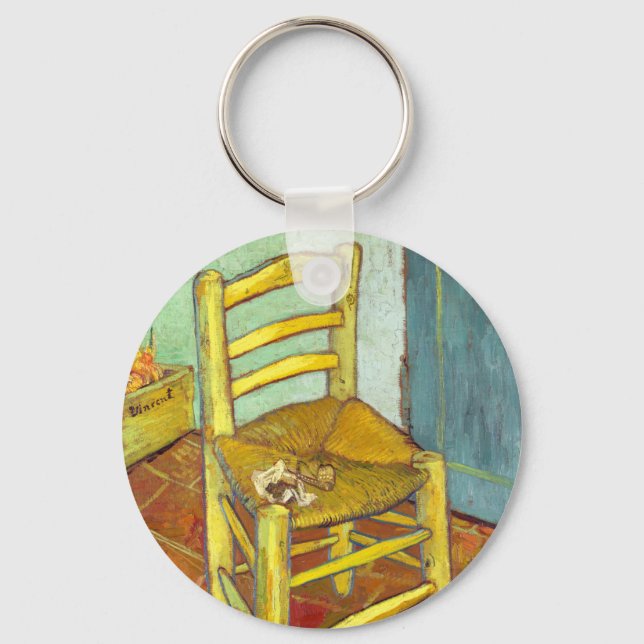 Vincent Van Gogh Chair with Pipe Key Ring (Front)