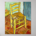 Vincent Van Gogh Chair with Pipe Poster<br><div class="desc">Vincent Van Gogh Chair with Pipe Poster</div>