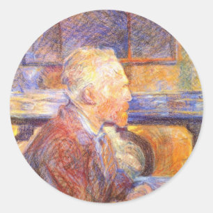 Vincent Van Gogh Classic Round Sticker