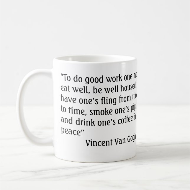 Vincent Van Gogh Coffee Mug (Left)