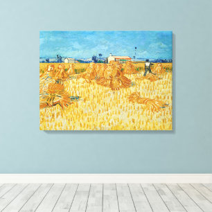 Vincent Van Gogh, Corn Harvest in Provence Canvas Print