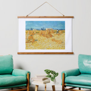 Vincent Van Gogh, Corn Harvest in Provence Hanging Tapestry