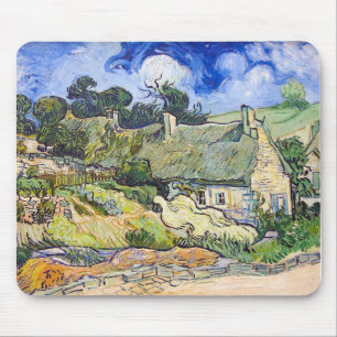 Vincent Van Gogh - Cottages with Thatched Roofs Mouse Pad