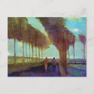 Vincent Van Gogh - Country Lane With Two Figures Postcard