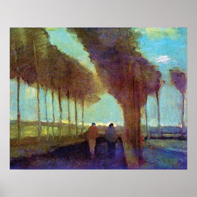 Vincent Van Gogh - Country Lane With Two Figures Poster (Front)