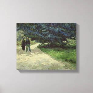Vincent van Gogh Couple in the Park, Arles, 1888 Canvas Print