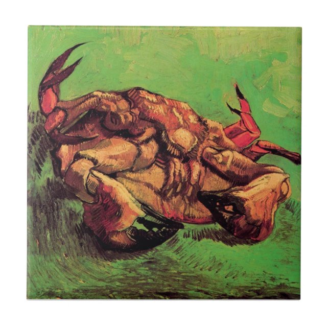 Vincent Van Gogh - Crab On Its Back Fine Art Tile (Front)