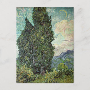 Vincent van Gogh Cypresses, 1889 Postcard
