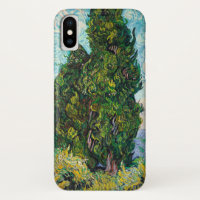 Vincent Van Gogh Cypresses Fine Art