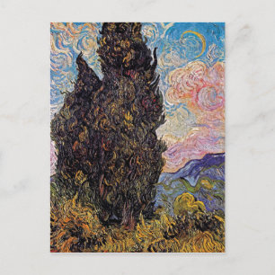 Vincent Van Gogh - Cypresses Fine Art Tree Lover Postcard