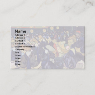Vincent Van Gogh - Dance Hall In Arles Business Card