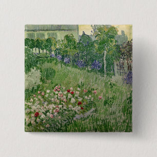 Vincent van Gogh   Daubigny's garden, 1890 15 Cm Square Badge