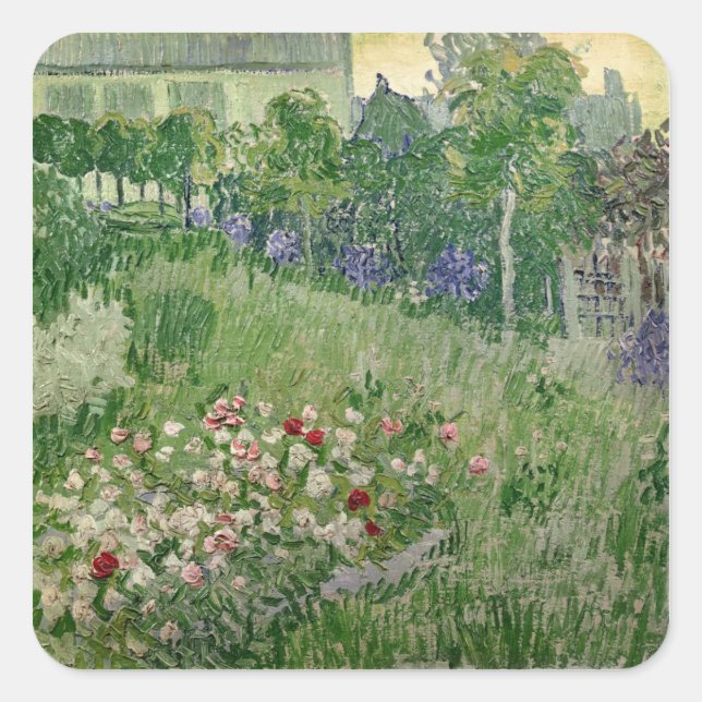 Vincent van Gogh | Daubigny's garden, 1890 Square Sticker (Front)