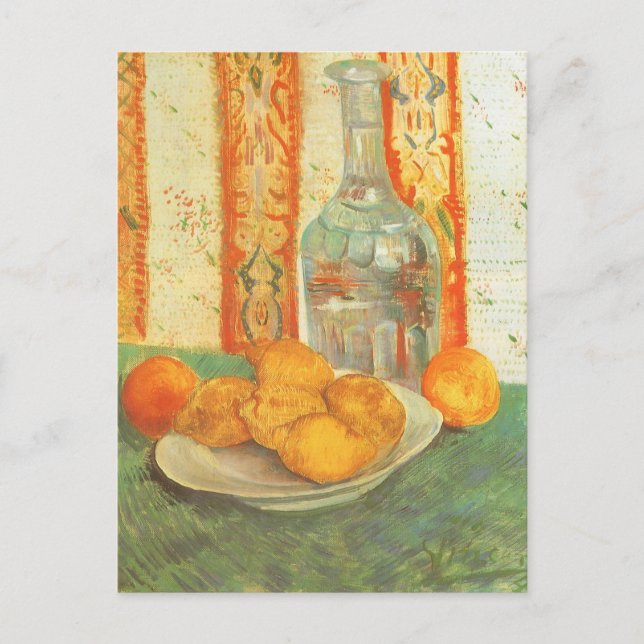 Vincent van Gogh - Decanter and Lemons on a Plate Postcard (Front)