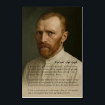 Vincent Van Gogh - Emotional Tribute Acrylic Print<br><div class="desc">This exclusive portrait of Vincent van Gogh honours the raw humanity of one of history’s most misunderstood and celebrated artists. The testament beneath the image is not a quote, but a curated reflection drawn from Van Gogh’s own writings—his thoughts, struggles, and fierce dedication to art and love. Though plagued by...</div>