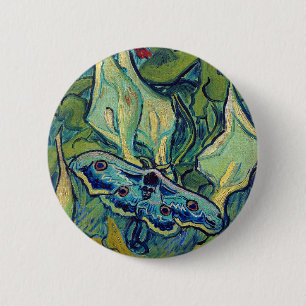 Vincent van Gogh Emperor Moth 6 Cm Round Badge