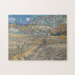 Vincent Van Gogh, Enclosed Field with Peasant Jigsaw Puzzle