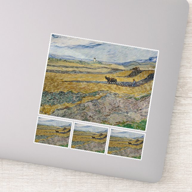 Vincent Van Gogh, Enclosed Field with Ploughman (Detail)