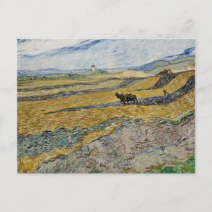 Vincent Van Gogh, Enclosed Field with Ploughman Postcard