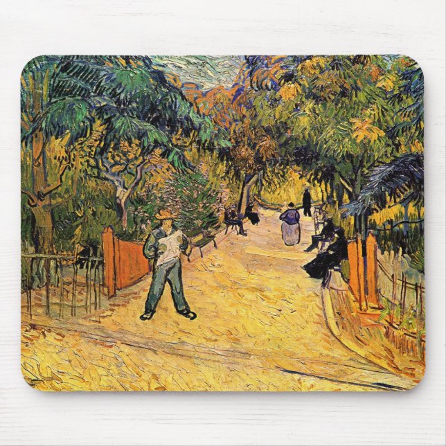 Vincent van Gogh - Entrance to Public Park, Arles Mouse Pad (Front)