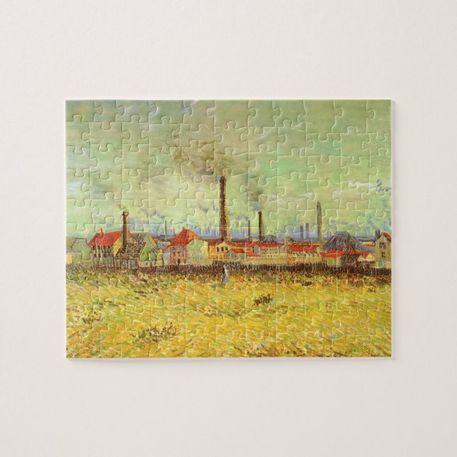 Vincent van Gogh - Factories at Asnieres Jigsaw Puzzle (Horizontal)