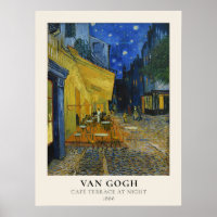 Vincent Van Gogh Famous Cafe Terrace at Night