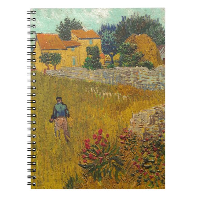 Vincent van Gogh | Farmhouse in Provence, 1888 Spiral Notebook (Front)