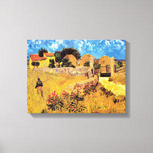 Vincent Van Gogh - Farmhouse In Provence Fine Art Canvas Print