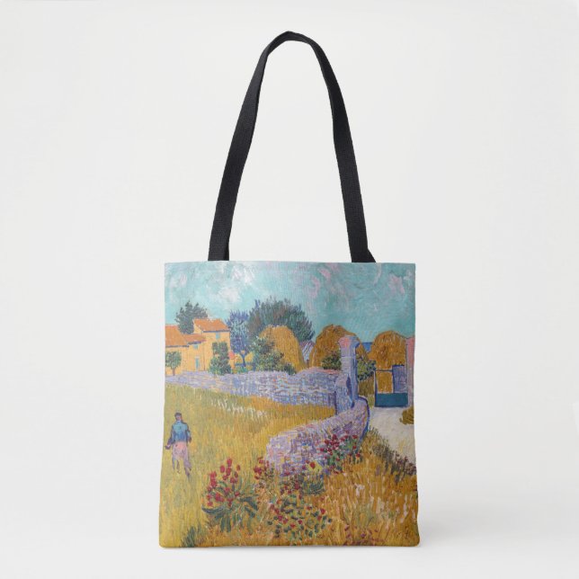 Vincent van Gogh - Farmhouse in Provence Tote Bag (Front)