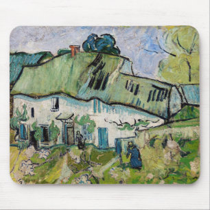 Vincent van Gogh - Farmhouse with Two Figures Mouse Pad