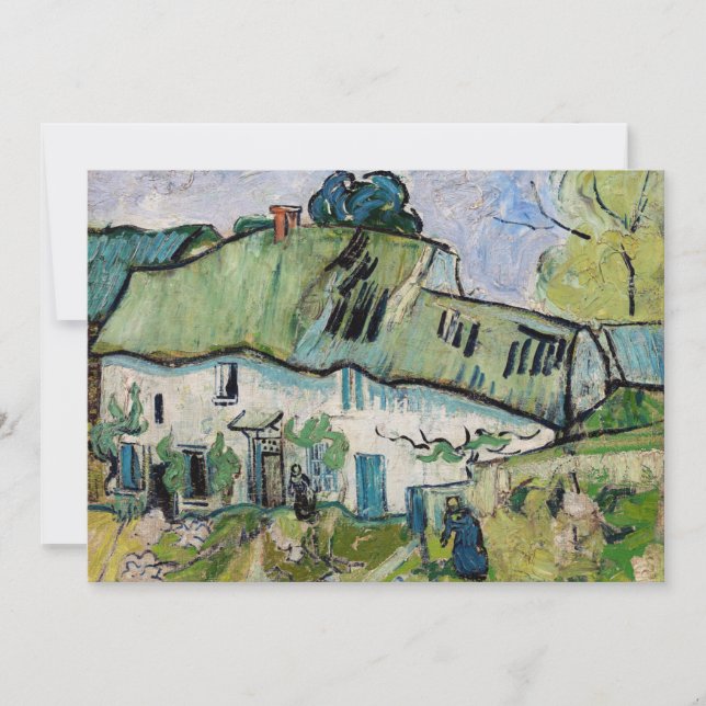 Vincent van Gogh - Farmhouse with Two Figures Thank You Card (Front)