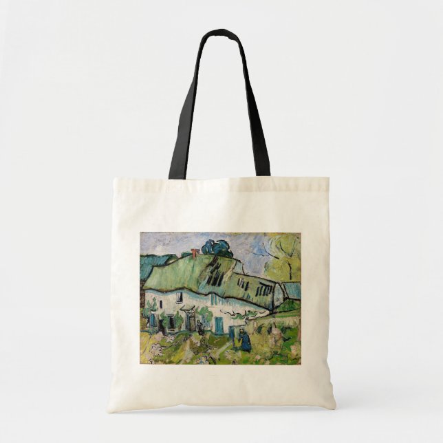 Vincent van Gogh - Farmhouse with Two Figures Tote Bag (Front)