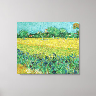 Vincent van Gogh - Field with Irises near Arles Canvas Print