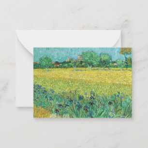 Vincent van Gogh - Field with Irises near Arles Card