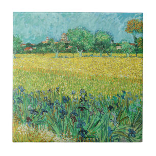 Vincent van Gogh - Field with Irises near Arles Tile