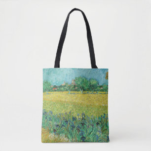 Vincent van Gogh - Field with Irises near Arles Tote Bag