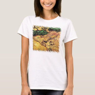 Vincent Van Gogh - Field With Two Rabbits Fine Art T-Shirt