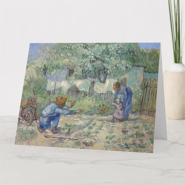 Vincent Van Gogh - First Steps, after Millet Card (Front)