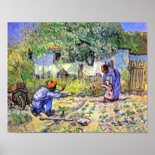 Vincent Van Gogh - First Steps - Father's Day Art Poster