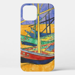 Vincent van Gogh - Fishing Boats on the Beach iPhone 12 Case