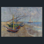 Vincent van Gogh - Fishing Boats on the Beach Cutting Board<br><div class="desc">Fishing Boats on the Beach at Les Saintes-Maries de la Mer - Vincent van Gogh,  1888</div>