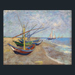 Vincent van Gogh - Fishing Boats on the Beach Photo Print<br><div class="desc">Fishing Boats on the Beach at Les Saintes-Maries de la Mer - Vincent van Gogh,  1888</div>