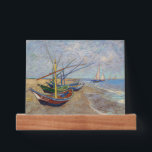 Vincent van Gogh - Fishing Boats on the Beach Picture Ledge<br><div class="desc">Fishing Boats on the Beach at Les Saintes-Maries de la Mer - Vincent van Gogh,  1888</div>