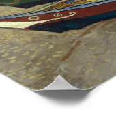 Vincent van Gogh - Fishing Boats on the Beach Poster (Corner)