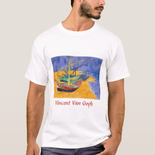 Vincent van Gogh - Fishing Boats on the Beach T-Shirt