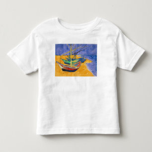 Vincent van Gogh Fishing Boats on the Beach Toddler T-Shirt
