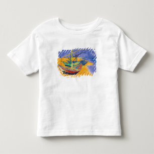 Vincent van Gogh Fishing Boats on the Beach Toddler T-Shirt