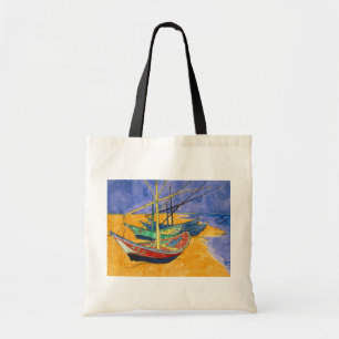 Vincent van Gogh - Fishing Boats on the Beach Tote Bag